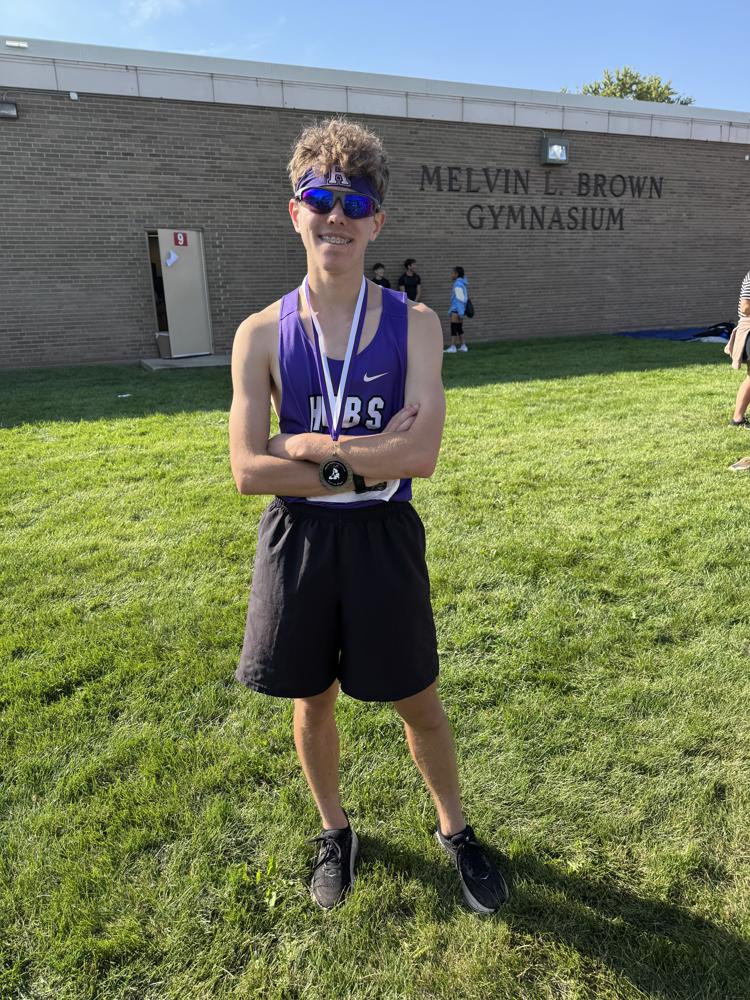 Tyler Johnson with his medal at the Black Sail Invite